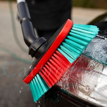 Car Clean Bundle - Profi / 6-teilig---Autowaschbürste mit Wasserdurchlauf und Drehgelenk